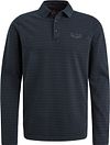 PME Legend Langærmet Poloshirt Stribet Navy PPS2408807-5281