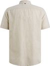 PME Legend Short Sleeve Shirt Cotton Linen Ecru Product / Achterkant