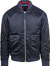 Scotch and Soda Satin Bomberjakke i Marineblå 178604-401