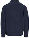 Steppin' Out Button Strickjacke Lammwolle Navy