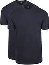 Køb Suitable Obra T-shirt Høj Rundhals Marineblå 2-pak 60-2 Obra Navy | Suitable