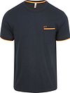 Sun68 Piké T-shirt Fluorrandig Marinblå T35124-07