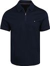 Tommy Hilfiger Half-Zip Polo Interlock Marinblå MW0MW42758-DCC