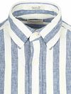 Gant Cotton Linen Skjorte Stribet Blå
