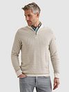 Vanguard Trui Half Zip Structure Ecru