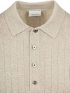 Profuomo Longsleeve Polo Shirt Dropneedle Beige