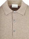 Profuomo Knitted Polo Shirt Beige