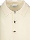 Profuomo Knitted Polo Shirt Ecru