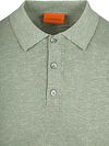 Suitable Knitted Polo Shirt Cotton Linen Green