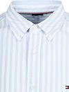Tommy Hilfiger Poplin Skjorte Stribe Lyseblå