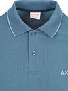 Sun68 Poloshirt Små Stribet Krave Petrol Blå