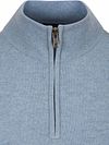 Steppin' Out Half Zip Pullover Merinowolle Hellblau