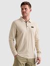 PME Legend American Classic Longsleeve Polo Shirt Bone White