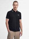 Barbour International Piqué Polo Shirt Evan Tipped Black