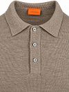 Suitable Button Longue Melange Polo Shirt Beige