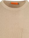 Suitable Knitted T-shirt Pocket Compact Taupe Product / Detail