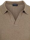 Suitable Knitted Polo Shirt Riva Harring Taupe Product / Detail