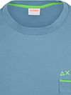 Sun68 Piqué T-Shirt Fluo Stripe Blau Product / Detail
