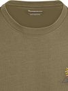 KnowledgeCotton Apparel T-shirt Olive Chest Print Product / Detail