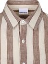 Supply & Co Polo Overshirt Stripe Brown Product / Detail