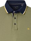 CASAMODA Polo Piqué Contrast Vert Product / Detail
