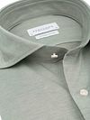 Profuomo Japanese Knitted Shirt Melange Green Product / Detail