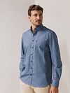 State of Art Chemise Impression Bleu  Model / Voorkant
