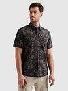 PME Legend Short Sleeve Shirt Print Graphite Model / Voorkant
