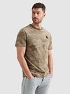 PME Legend T-Shirt Allover Print Dusky Green Model / Zijkant