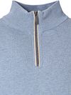 Casa Moda Halvzip Trøje Solid Lyseblå Product / Detail