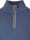 Casa Moda Halvzip Trøje Solid Blå Product / Detail