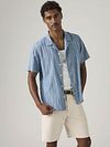Levi's Short Sleeve Shirt Sunset Camp Blue Model / Voorkant