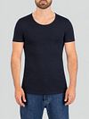 Garage Stretch Basic Navy Diepe O-Hals