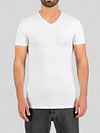 Garage T-Shirts Basiques Col-V Lot de 2 Bio Blanc