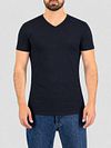 Garage 2-Pack Basic T-shirt Bio V-Neck Donkerblauw