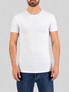 Garage Basic White O-Neck Model / Voorkant