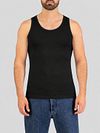 Garage Stretch Basic Singlet Zwart Model / Voorkant