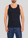 Garage Stretch Basic Singlet Dark Blue Model / Voorkant