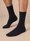 Tommy Hilfiger Socken 2 Paare Dunkelblau Streife Model / Voorkant