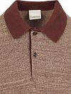 KnowledgeCotton Tøj Polo-trøje i strik chokoladebrun Product / Detail