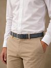 Suitable Belt Leather Navy Model / Voorkant