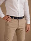 Suitable Belte Struktur Skinn Navy Model / Voorkant