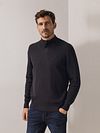State Of Art Half Zip Trui Structuur Antraciet