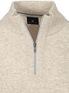 State Of Art Half Zip Pullover Wool Blend Melange Greige Product / Detail