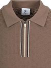 R2 Amsterdam Knitted Polo Bruin Product / Detail