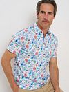 R2 Amsterdam Polo Print Flerfarget Model / Voorkant