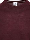 R2 Pull laine mérinos Bordeaux