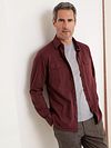 Koszula overshirt R2 Amsterdam z flaneli w kolorze bordowym Model / Voorkant