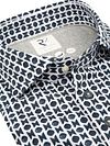 R2 Chemise Single Jersey Imprimé Bleu marine