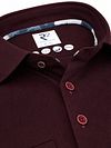 R2 Shirt Knitted Dobby Burgundy